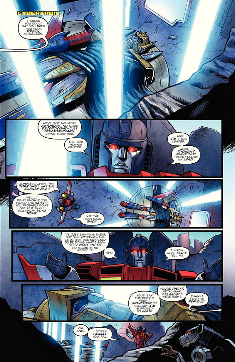 Transformers: Robots in Disguise #23: Dark Cybertron Part 3 Comic